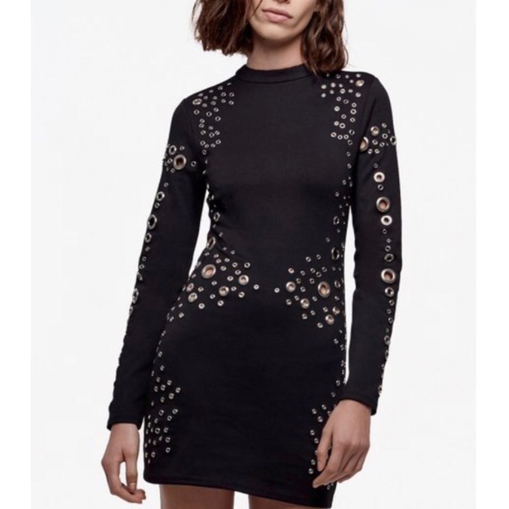 Daya By Zendaya Black Grommet Dress